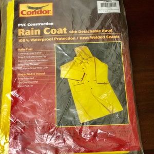 Condor New PVC Rain Coat, Snap Front